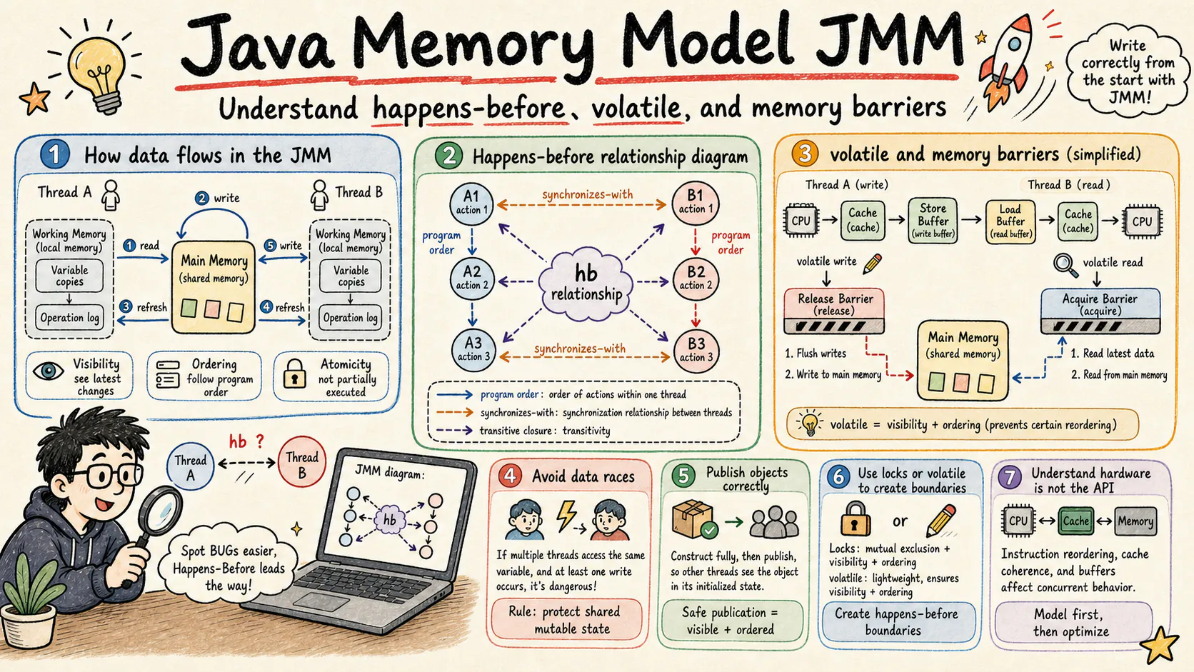 Cover illustration: Java Memory Model Deep Dive: From Happens-Before to Safe Publication